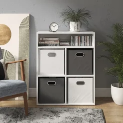 Kinderregal Luigi Weiß 72 x 90.2 cm 4 Fächer Vicco