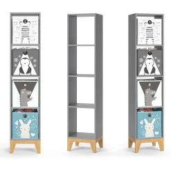 Kinderregal Malia Grau 35.2 x 159.5 cm Vicco