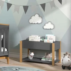 Kinderregal Malia Grau 80 x 46 cm Vitalispa