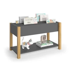 Kinderregal Malia Grau 80 x 46 cm Vitalispa