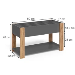 Kinderregal Malia Grau/Artisan 80 x 46 cm Vitalispa