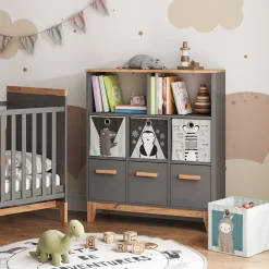 Kinderregal Malia Grau/Artisan 98.4 x 113.4 cm Vitalispa