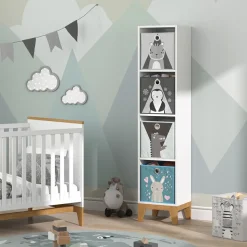 Kinderregal Malia Weiß 35.2 x 159.5 cm Vicco