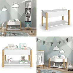 Kinderregal Malia Weiß 80 x 46 cm Vitalispa