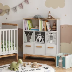 Kinderregal Malia Weiß/Artisan 98.4 x 113.4 cm Vitalispa