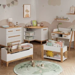 Kinderregal Malia Weiß/Artisan 98.4 x 113.4 cm Vitalispa