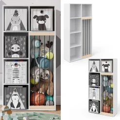 Kinderregal Marvin Weiß 72 x 143 cm Vicco