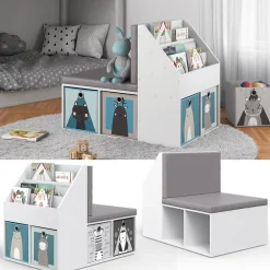 Kinderregal Onix Weiß 97.1 x 78.4 cm Vicco