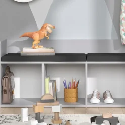 Kindersitzbank Luigi Weiß 142.4 x 53.4 cm 4 Fächer Vicco