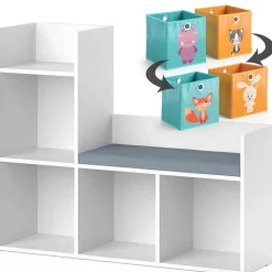 Kindersitzbank Luigi Weiß 107.2 x 88.6 cm mit 2 Faltboxen opt.1 Vicco