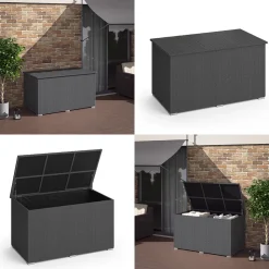 Kissenbox Anthrazit 146 x 80 cm OK-Living