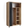 Kleiderschrank Doros Sonoma 100 x 168 cm offen, mit Rollen Vicco