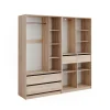 Kleiderschrank Elmo Sonoma 100 x 200 cm 2er Set Vicco