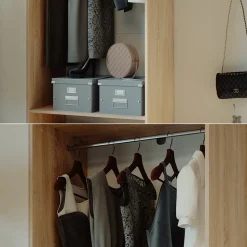 Kleiderschrank Elmo Sonoma 80 x 200 cm Vicco