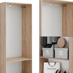 Kleiderschrank Elmo Sonoma 80 x 200 cm Vicco