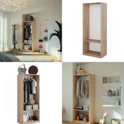 Kleiderschrank Elmo Sonoma 80 x 200 cm Vicco