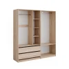 Kleiderschrank Elmo Sonoma 100 x 200 cm 2er Set Vicco