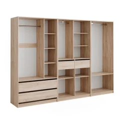 Kleiderschrank Elmo Sonoma 100 x 200 cm 3er Set Vicco