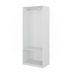 Kleiderschrank Elmo Weiß 80 x 200 cm Vicco
