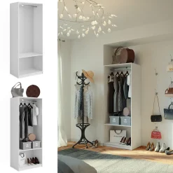 Kleiderschrank Elmo Weiß 80 x 200 cm Vicco