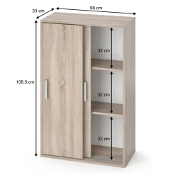 Kleiderschrank Falk Sonoma 68 x 108.5 cm Vicco