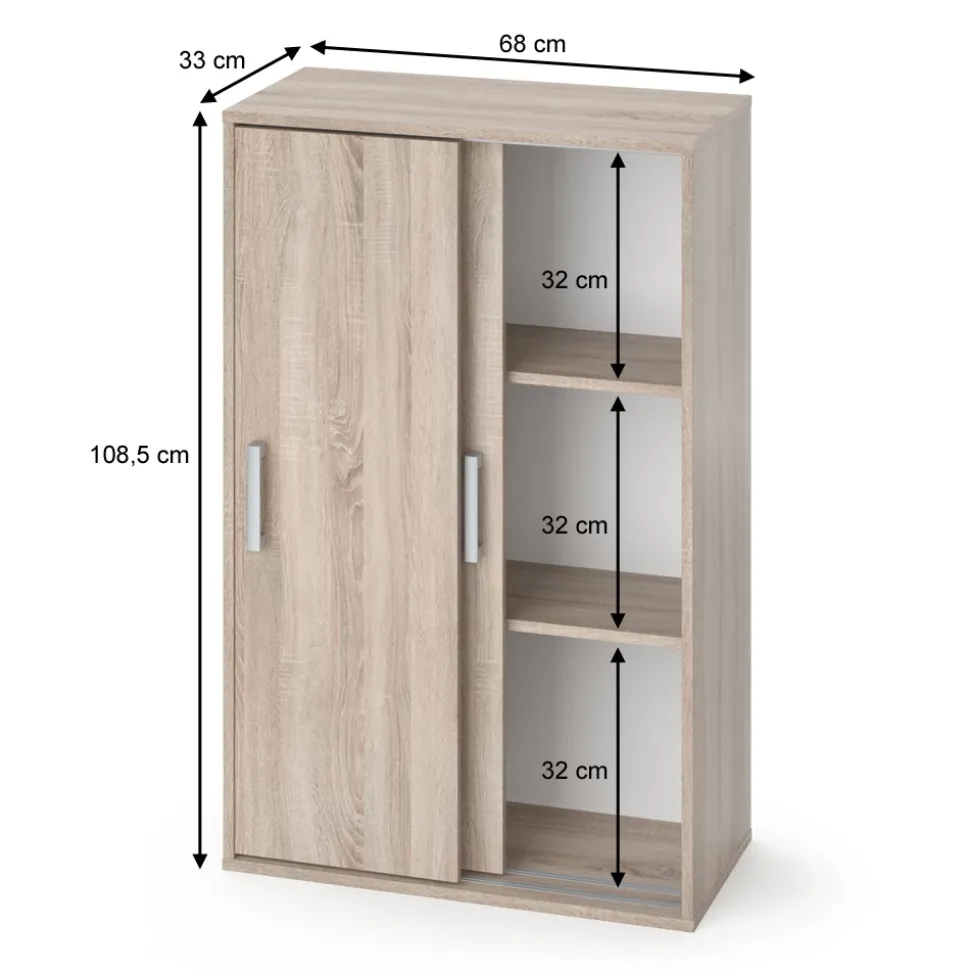 Kleiderschrank Falk Sonoma 68 x 108.5 cm Vicco