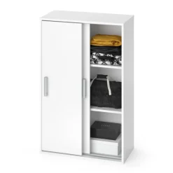 Kleiderschrank Falk Weiß 68 x 108.5 cm Vicco