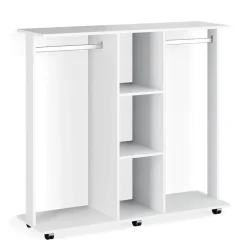 Kleiderschrank Robbie Weiß 130 x 120 cm Vicco