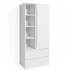 Kleiderschrank Ruben Weiß 80 x 189.9 cm Vicco