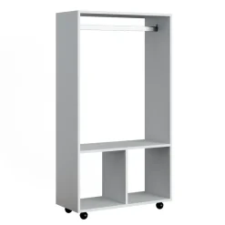 Kleiderschrank Sydney Weiß 70 x 128 cm Vicco