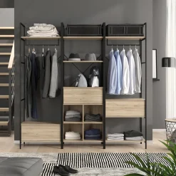 Kleiderschrankset Enya Holz 60 x 180 cm 3 Teile Vicco