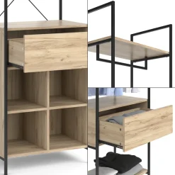 Kleiderschrankset Enya Holz 60 x 180 cm 3 Teile Vicco