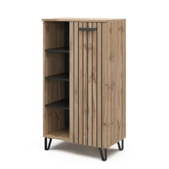 Kommode Amber Braun 35 x 110 cm mit 1 Tür Vicco