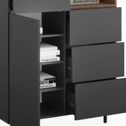 Kommode Anika Anthrazit 40 x 100 cm Vicco