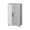 Kommode Berno Beton/Weiß 50.1 x 87.3 cm mit 2 Fächern Vicco