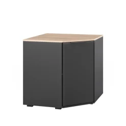 Kommode Betti Anthrazit/Sonoma 77.9 x 77.9 cm mit 1 Türen Vicco