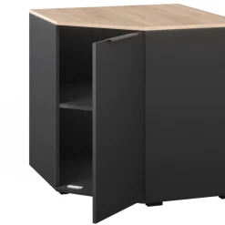 Kommode Betti Anthrazit/Sonoma 77.9 x 77.9 cm mit 1 Türen Vicco