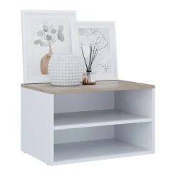 Kommode Betti Weiß/Sonoma 60 x 36 cm mit 2 Fächern Vicco