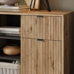 Kommode Eliza Viking Oak 120 x 81.2 cm mit 2 Schubladen und 2 Türen Vicco