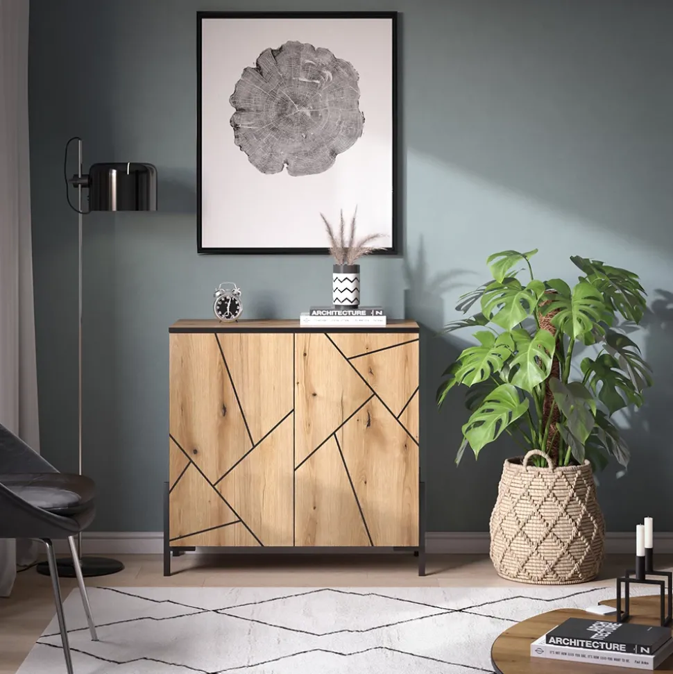 Kommode Hatto Eiche 84 x 80.1 cm Vicco