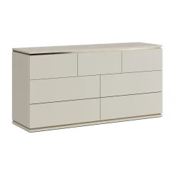 Kommode Linette Cashmere 139.8 x 70 cm mit 7 Schubladen Vicco