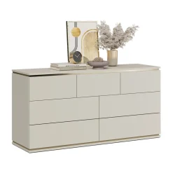 Kommode Linette Cashmere 139.8 x 70 cm mit 7 Schubladen Vicco