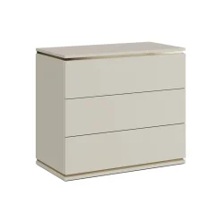 Kommode Linette Cashmere 80 x 70 cm mit 3 Schubladen Vicco