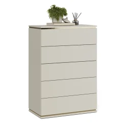 Kommode Linette Cashmere 76 x 109.1 cm mit 5 Schubladen Vicco