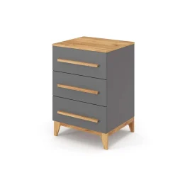 Kommode Malia Grau 53.4 x 88 cm Vitalispa