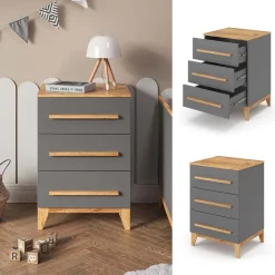 Kommode Malia Grau 53.4 x 88 cm Vitalispa