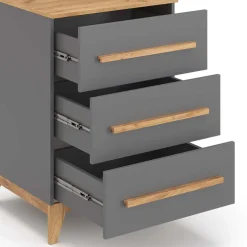 Kommode Malia Grau 53.4 x 88 cm Vitalispa