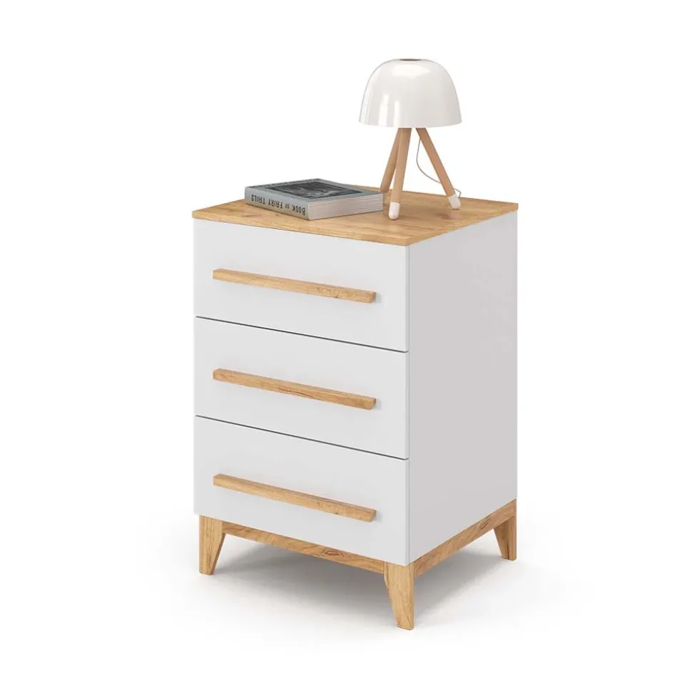 Kommode Malia Weiß 53.4 x 88 cm Vitalispa