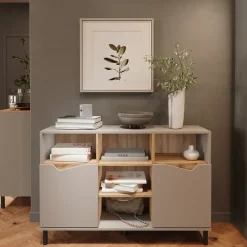 Kommode Marelle Greige/Artisan 120 x 81.3 cm mit 2 Türen Vicco