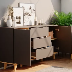 Kommode Nautica Anthrazit 138 x 82 cm Vicco